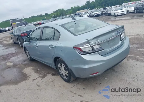 2013 Honda Civic Hybrid z USA, uszkodzony, nr VIN 19XFB4F25DE204049